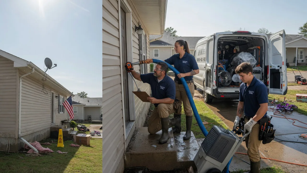 Ceiling Water Damage Restoration in Chrisman, IL near me